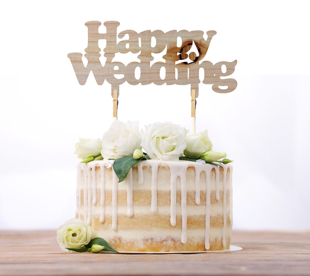 新商品 Happy Wedding パーティー用ケーキトッパーとピック Uroco Design Lab